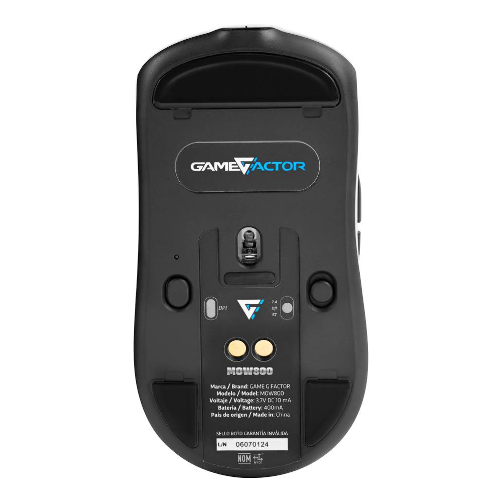 Mouse Gaming GAME FACTOR MOW800-WH - Vista 5