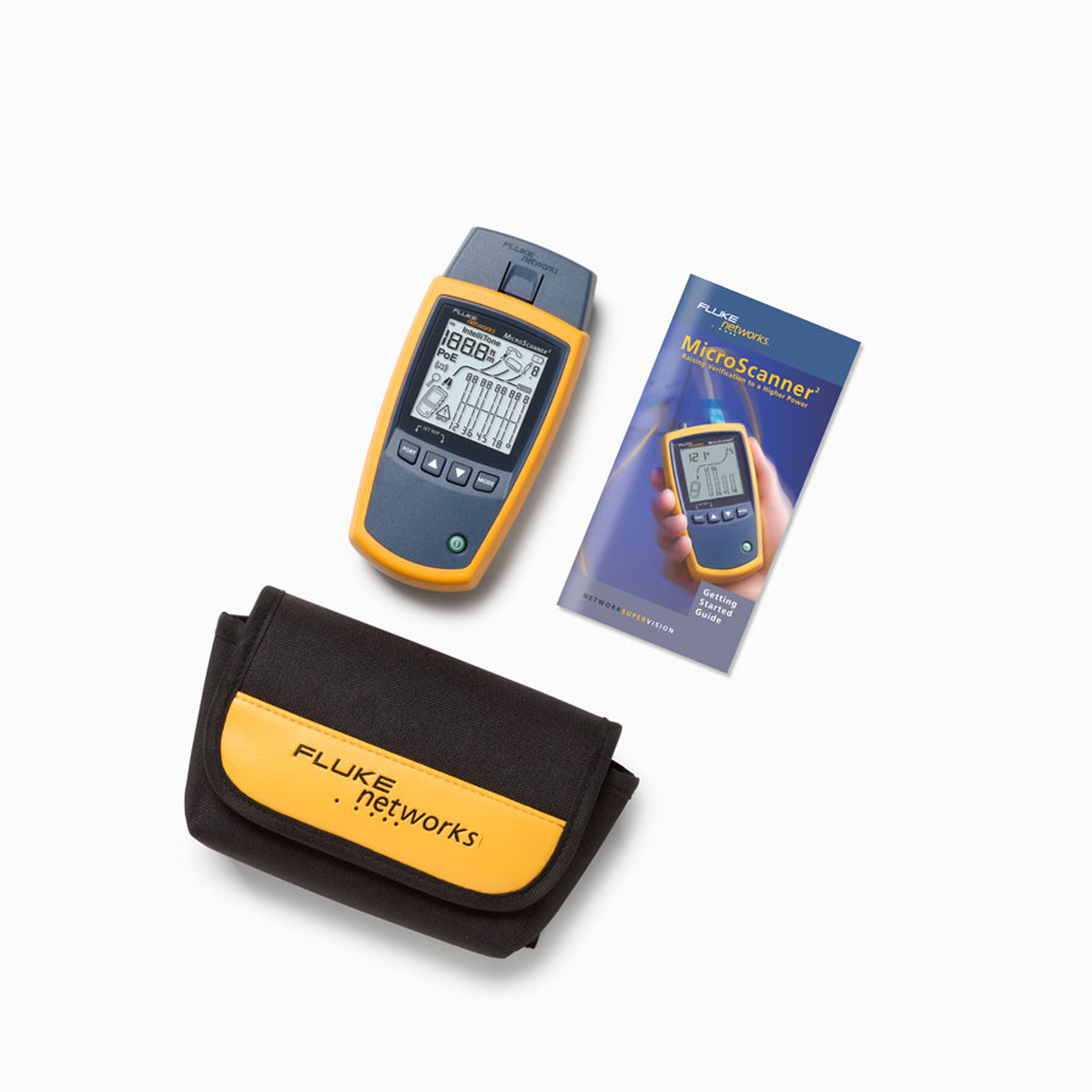 Verificador de Red MicroScanner2, para Comprobaci�n de Redes de Voz, Datos y Video, con Pantalla LCD Retroiluminada