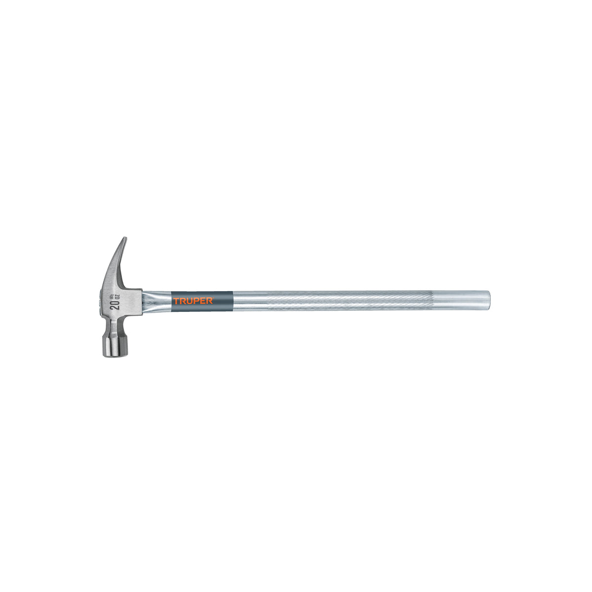 Martillo tubular pulido 20 oz alojamiento imantado uña recta