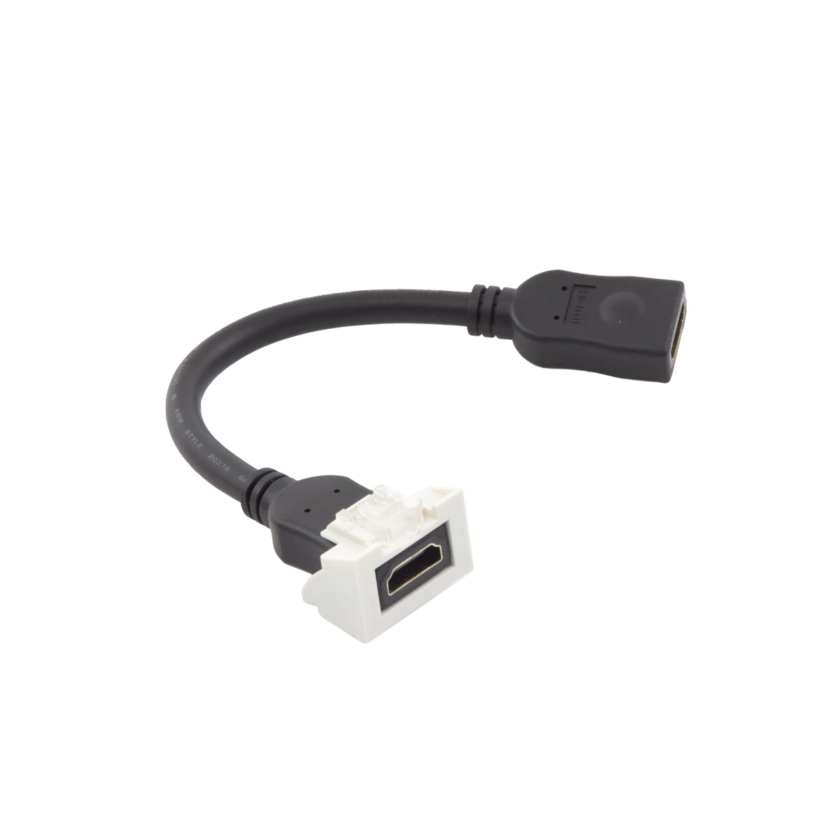 Adaptador HDMI con Pigtail Hembra-Hembra, Para V�deo 720, 1080p, 4K UHD Compatible con Faceplates MAX Siemon de 2 Salidas, Color Blanco
