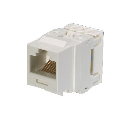 Conector Jack Estilo 110 (de Impacto), Tipo Keystone, Categor�a 6, de 8 Posiciones y 8 Cables, Color Blanco
