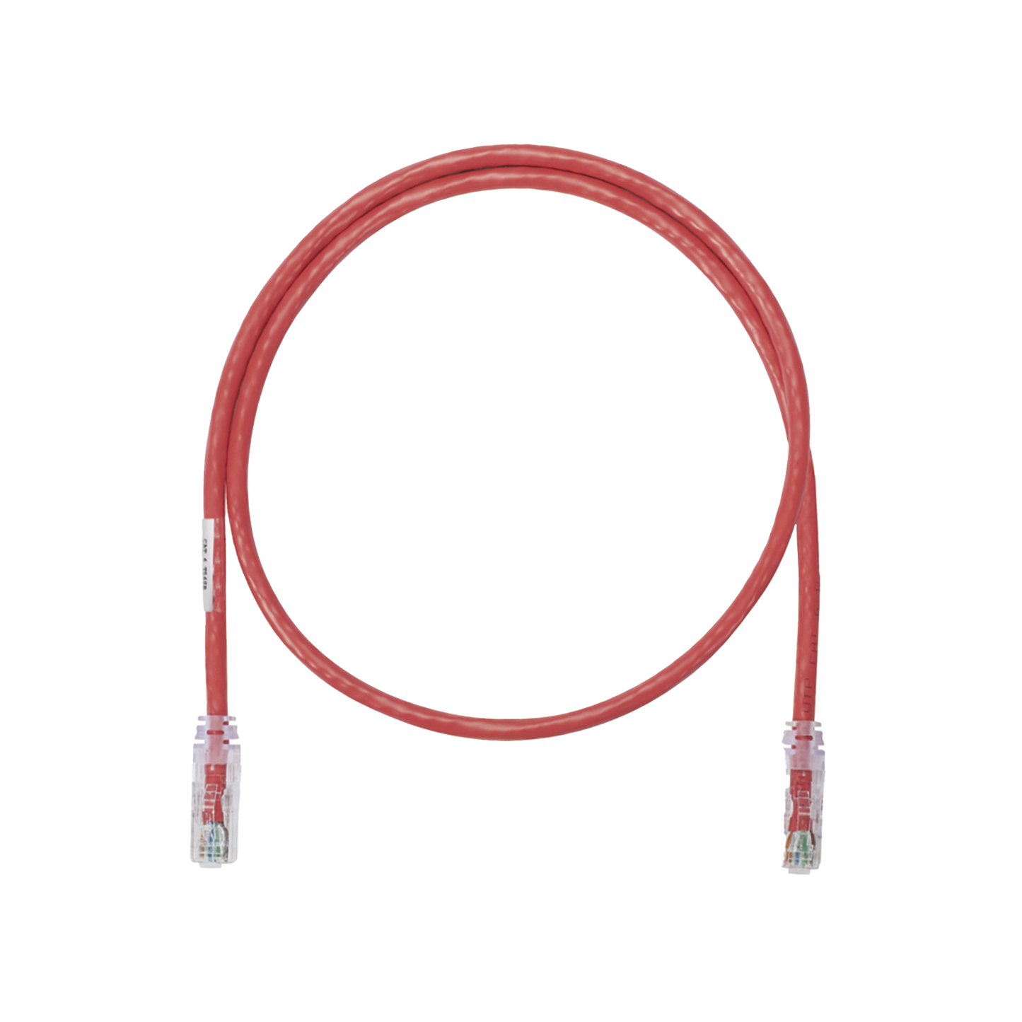 Cable de Parcheo UTP Categor�a 6, con Plug Modular en Cada Extremo - 0.3 Metros (1 Pie) - Rojo