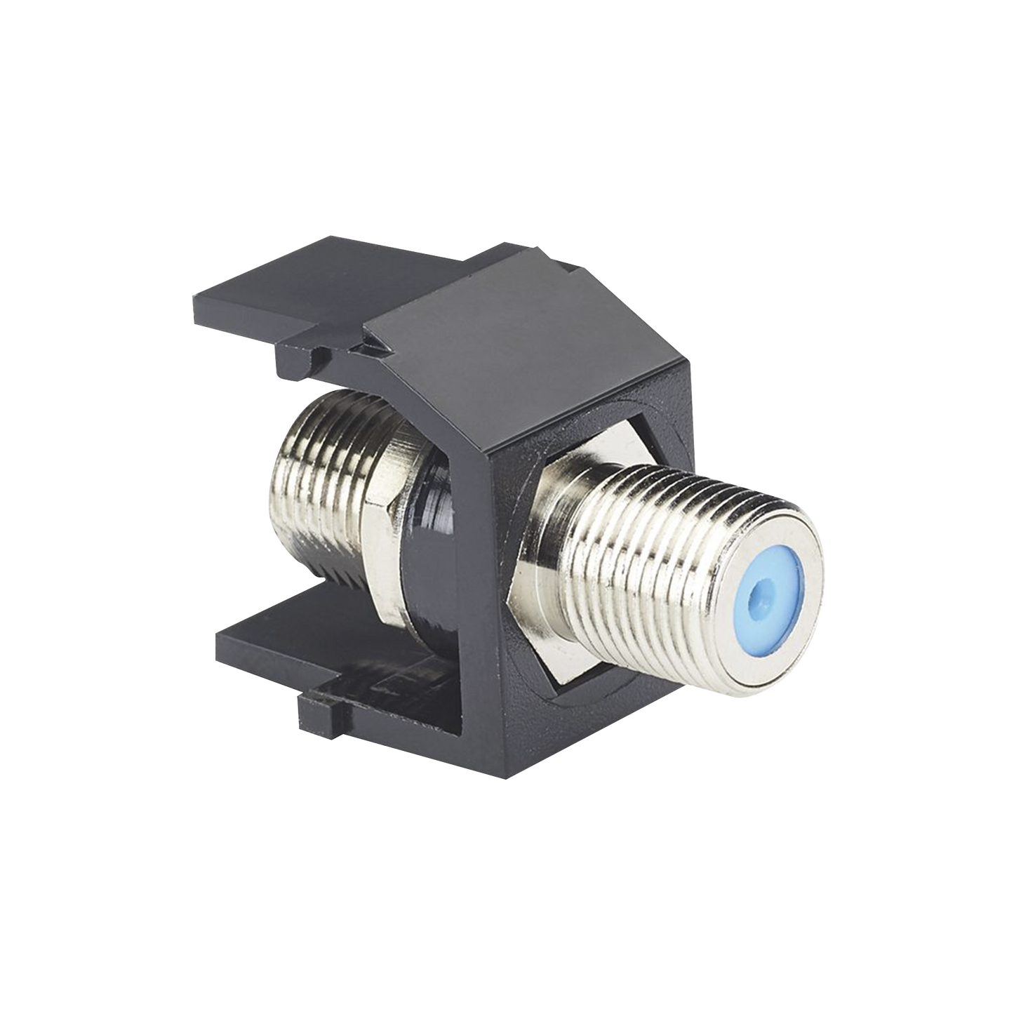 M�dulo Acoplador Coaxial Tipo F, Keystone, de 75 Ohms, 3.0 GHz, Color Negro