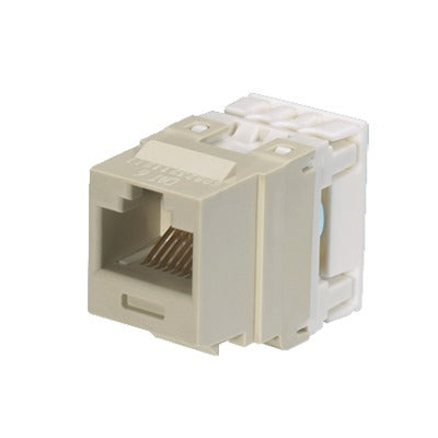 Conector Jack Estilo 110 (de Impacto), Tipo Keystone, Categor�a 6, de 8 Posiciones y 8 Cables, Color Blanco Mate