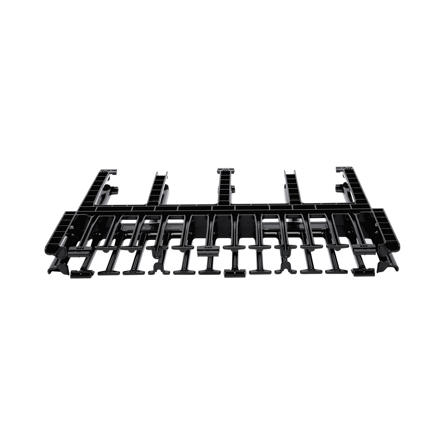 Organizador de Cables Horizontal NetManager de Alta Densidad, Doble (Frontal y Posterior), Para Rack de 19in, 1UR, Color Negro