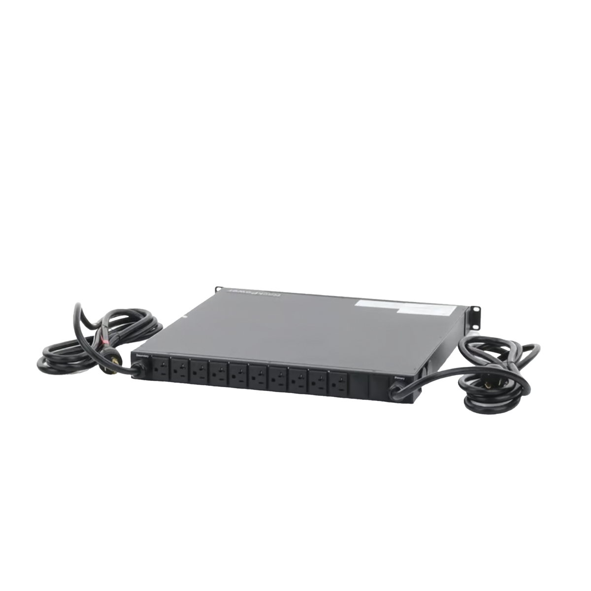 PDU Monitoreable de Transferencia Automática ATS (Fuente Redundante), Con 10 Salidas 5-15R, Enchufes de Entrada L5-20P, Instalación Horizontal de 19in, 1UR, 20 Amp, 120 Vca
