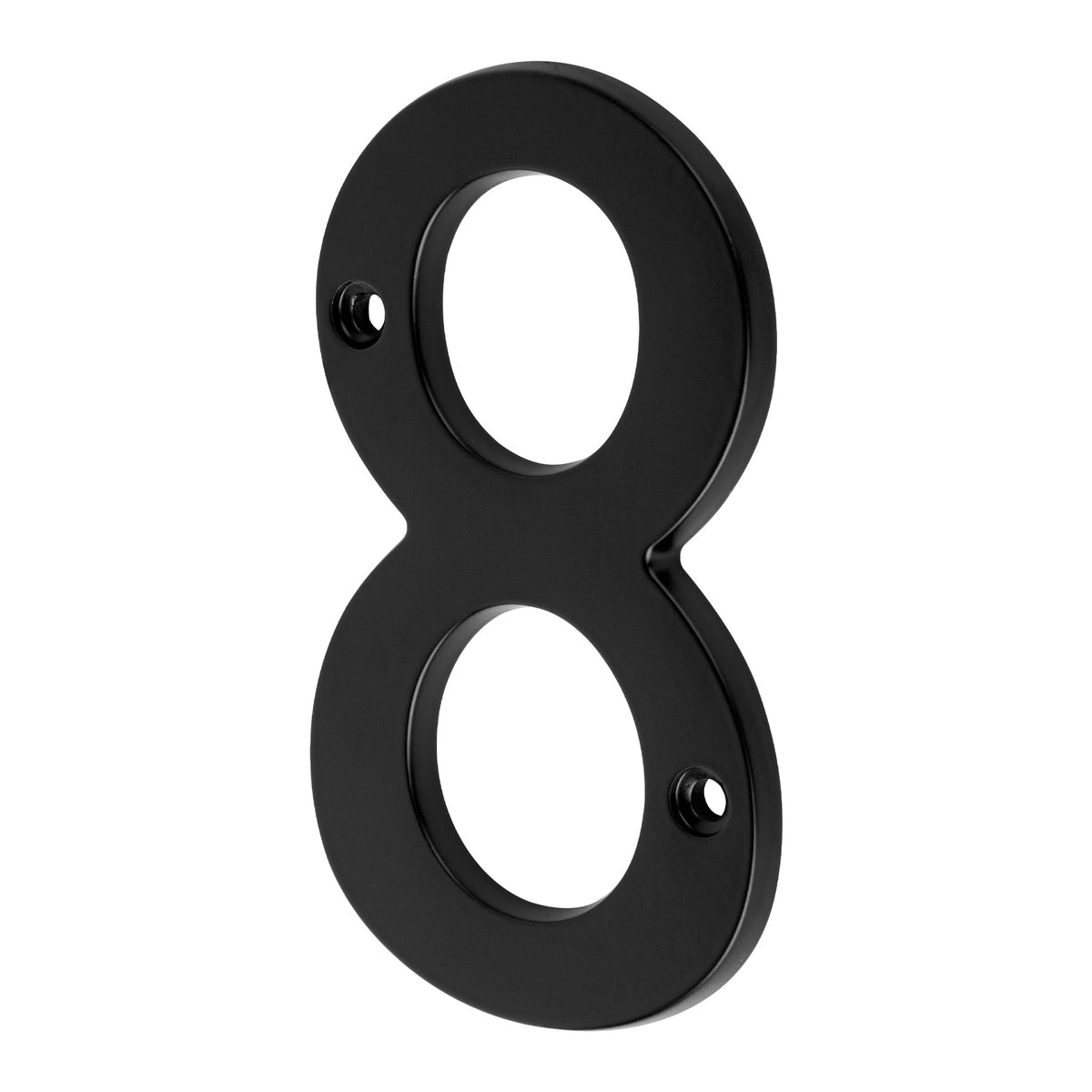 Número 8 de latón sólido 4', negro, HERMEX