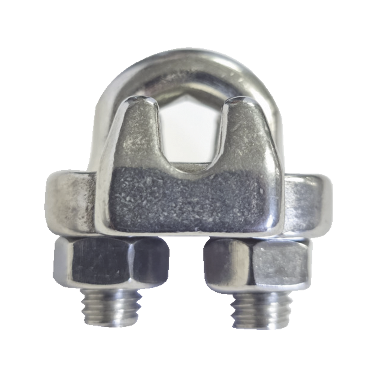 Nudo/ Perro/ Abrazadera Acero Forjado para Cable de 1/8", Acero Inoxidable.