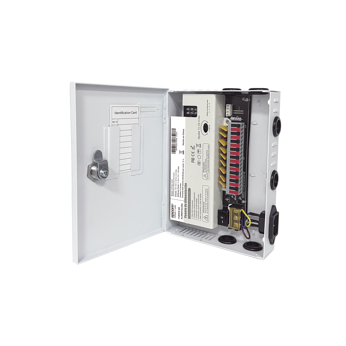 Fuente / 11-15 V / 9 canales / 16 A / Alta tecnología en seguridad / Doble ventilador / Hasta 1.8 Amperes por Salida / Filtro de ruido por canal / Diseño de alta gama.