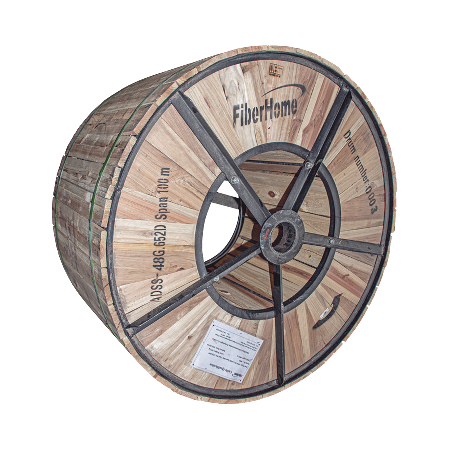 Carrete de 4 km de Fibra �ptica A�rea (ADSS) G.652D, Monomodo de 48 Hilos, Exterior, Span 100, Loose Tube