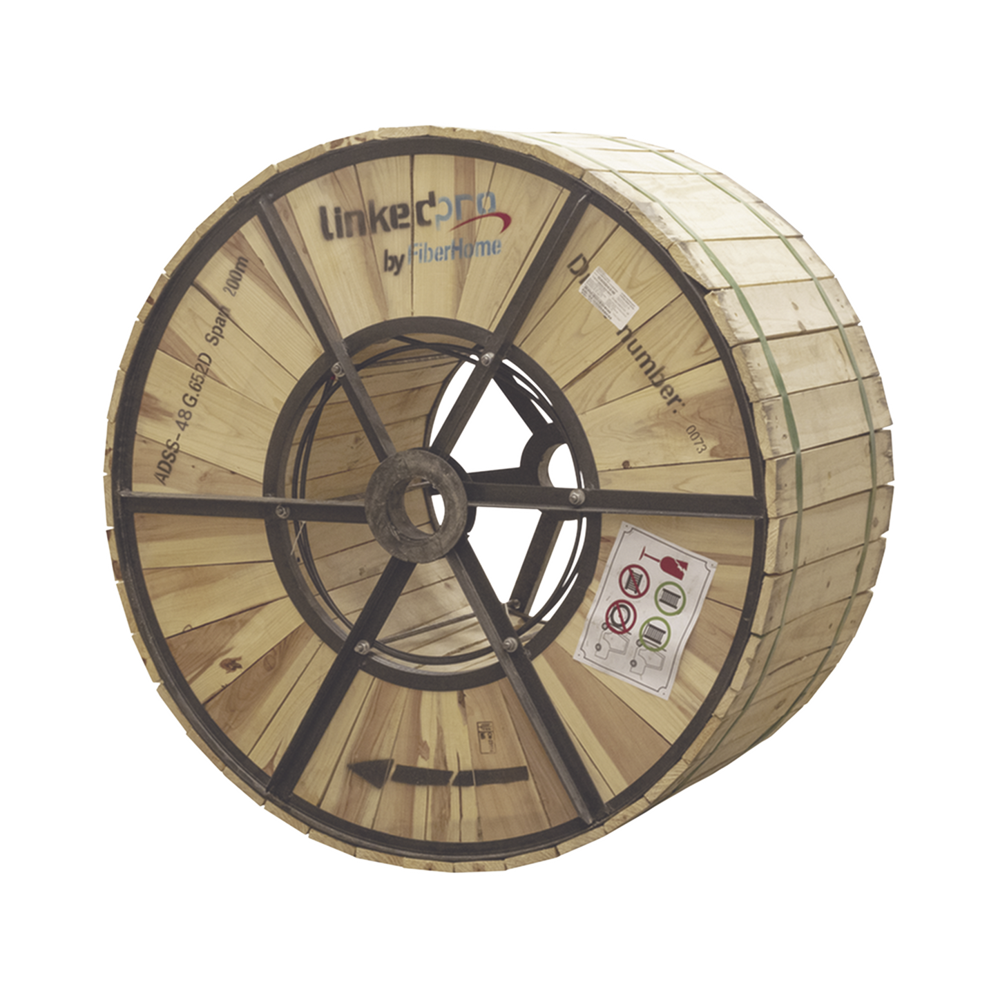 Carrete de 4 Kil�metros de Fibra �ptica A�rea (ADSS) G.652D, Monomodo de 48 Hilos, Exterior, Span 200, Loose Tube