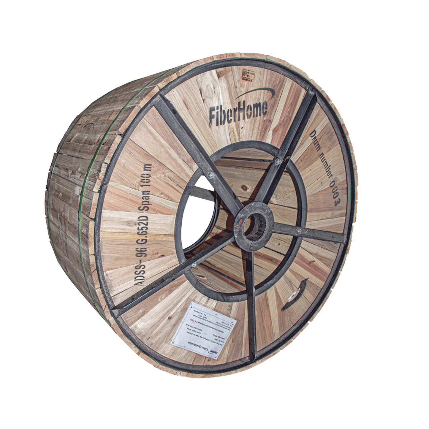 Carrete de 4 Kil�metros de Fibra �ptica A�rea (ADSS) G.652D, Monomodo de 96 Hilos, Exterior, Span 100, Loose Tube