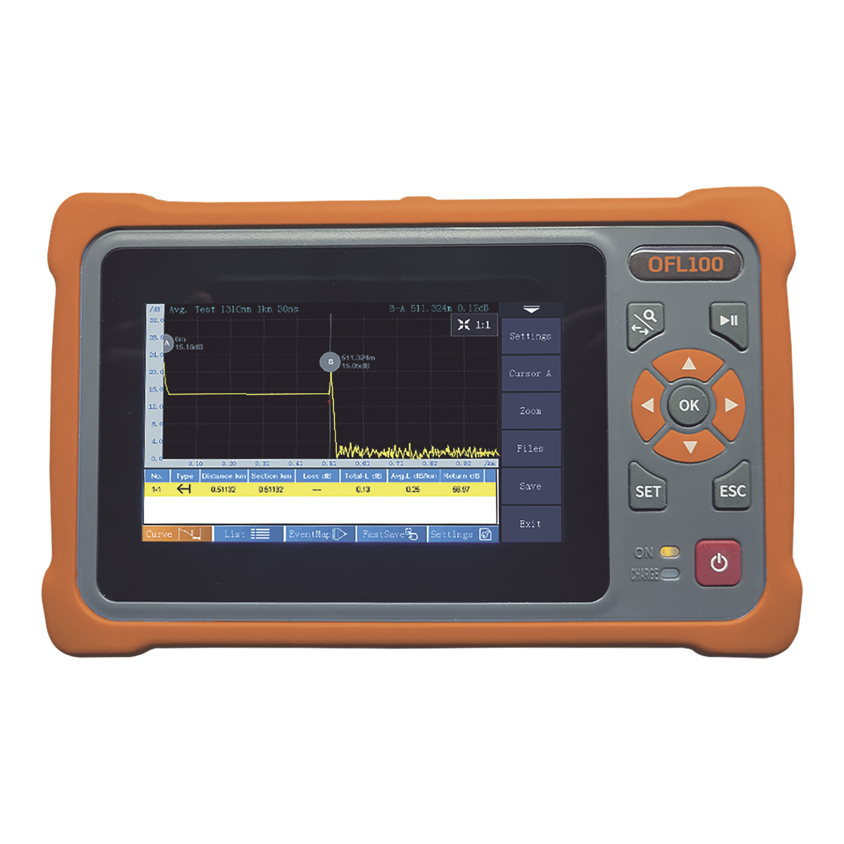OTDR Monomodo para Pruebas en Enlaces de Fibra �ptica, Longitudes de Onda 1310 y 1550 nm, Entrada SC/APC