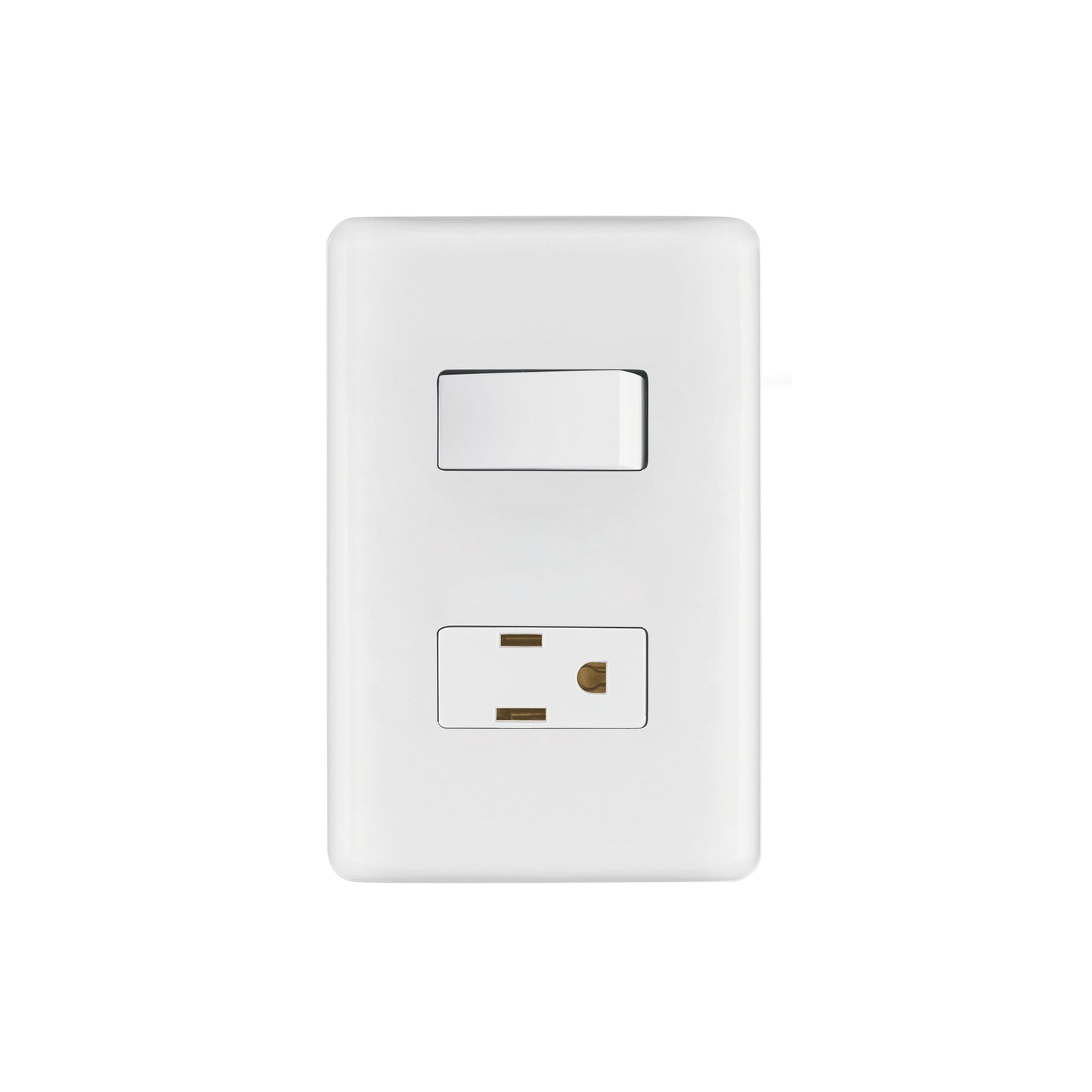 Placa armada contacto e interruptor sencillo, Volteck Basic
