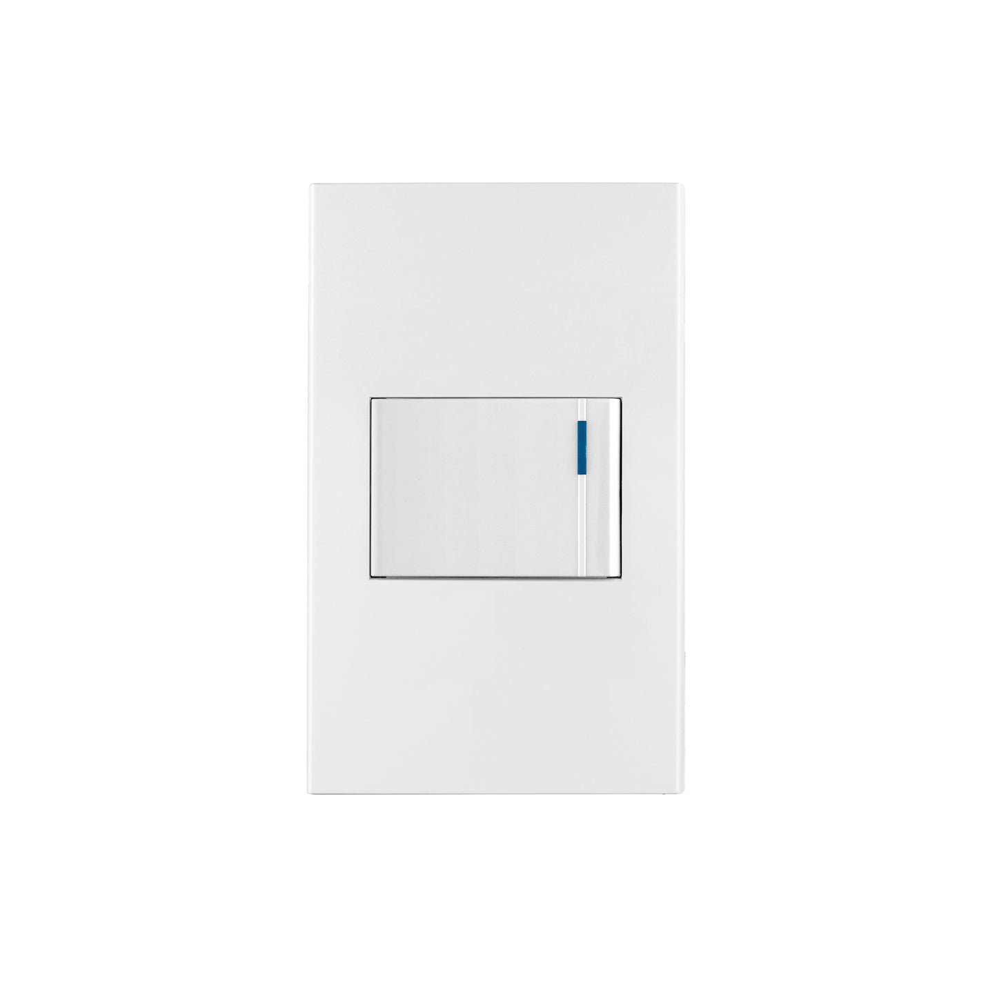 Placa armada 1 interruptor de 3vías, 1.5mód, Española,blanco