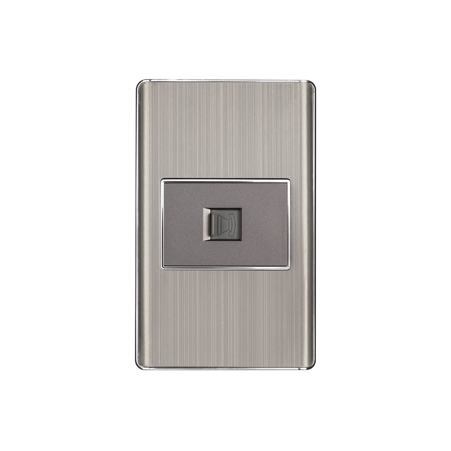 Placa armada acero inox 1 toma para teléfono 1.5 mód, Lisboa