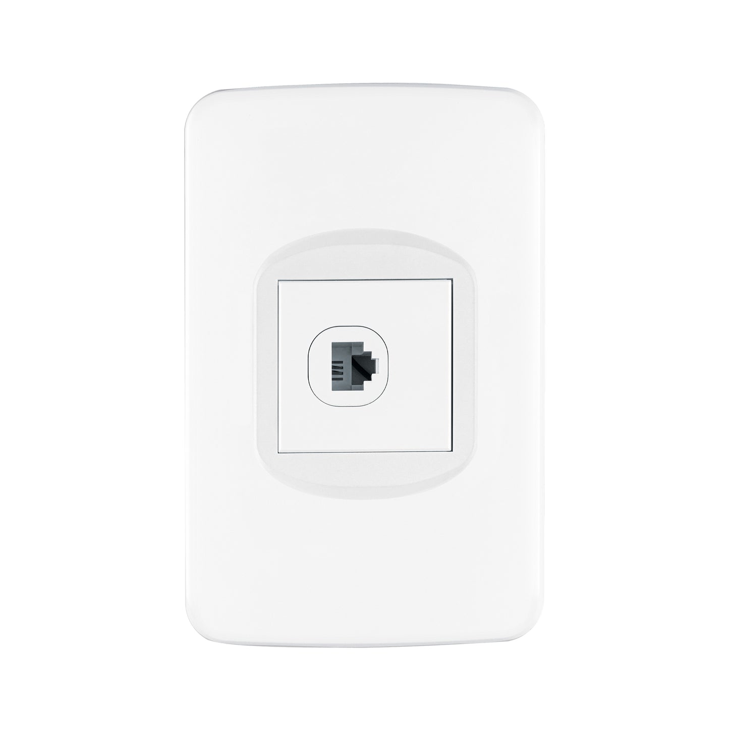 Placa armada 1 toma para teléfono 1.5 módulos, Toledo
