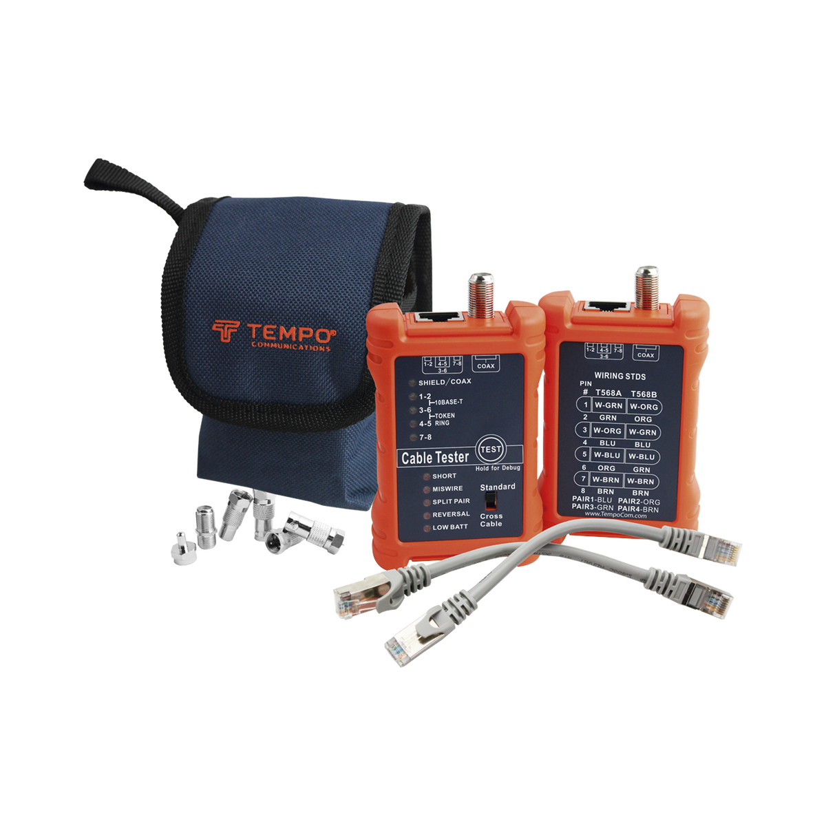 Tester Profesional para Mapeo de Cables de Red/Coaxiales