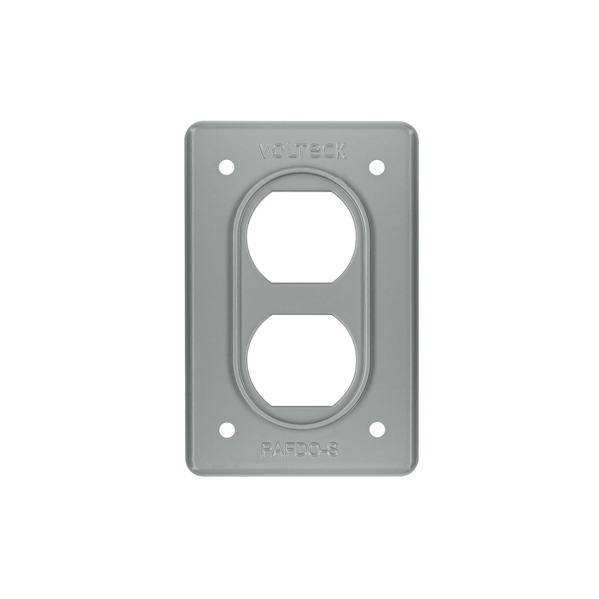 Placa tipo FS, doble, de sobreponer, Volteck