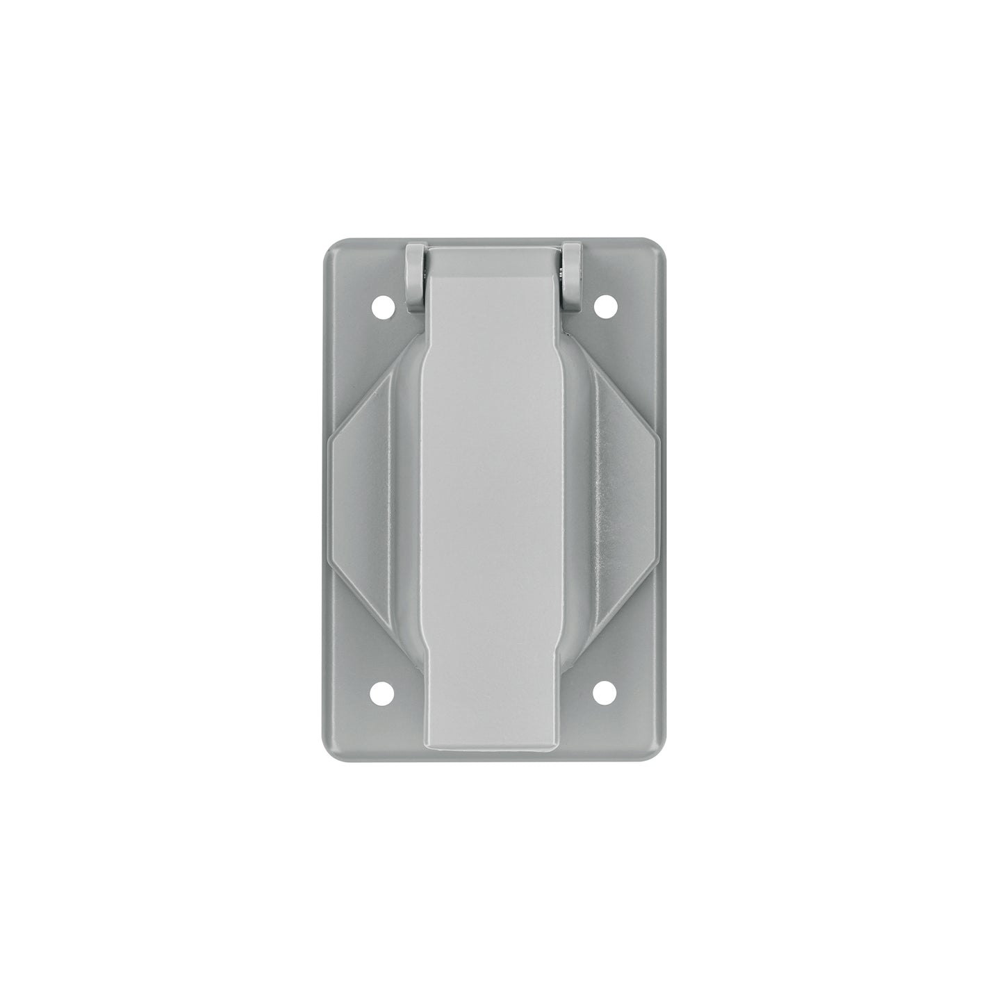 Placa tipo FS con cubierta, sencilla, sobreponer, Volteck