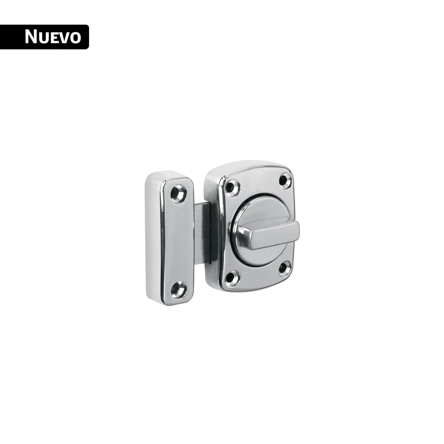 Pasador de sobreponer, modelo 31, cromo, HERMEX