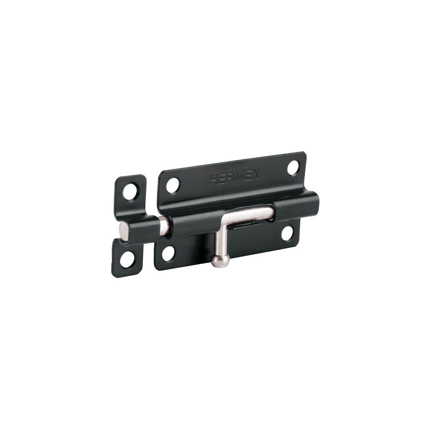 Pasador de barril 4' de acero acabado negro, HERMEX