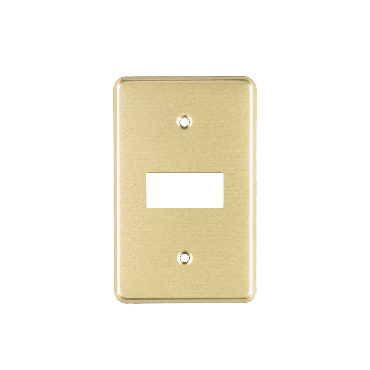 Placa 1 módulo, de aluminio, línea Económica, Volteck