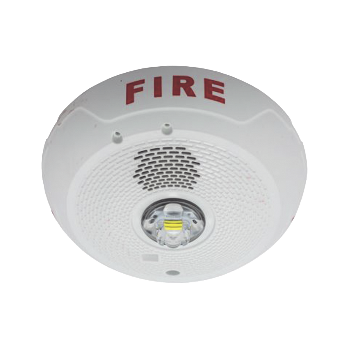 Sirena con lámpara estroboscópica LED de 2 hilos para techo, candela seleccionable, color blanco, compatible con SpectrAlert