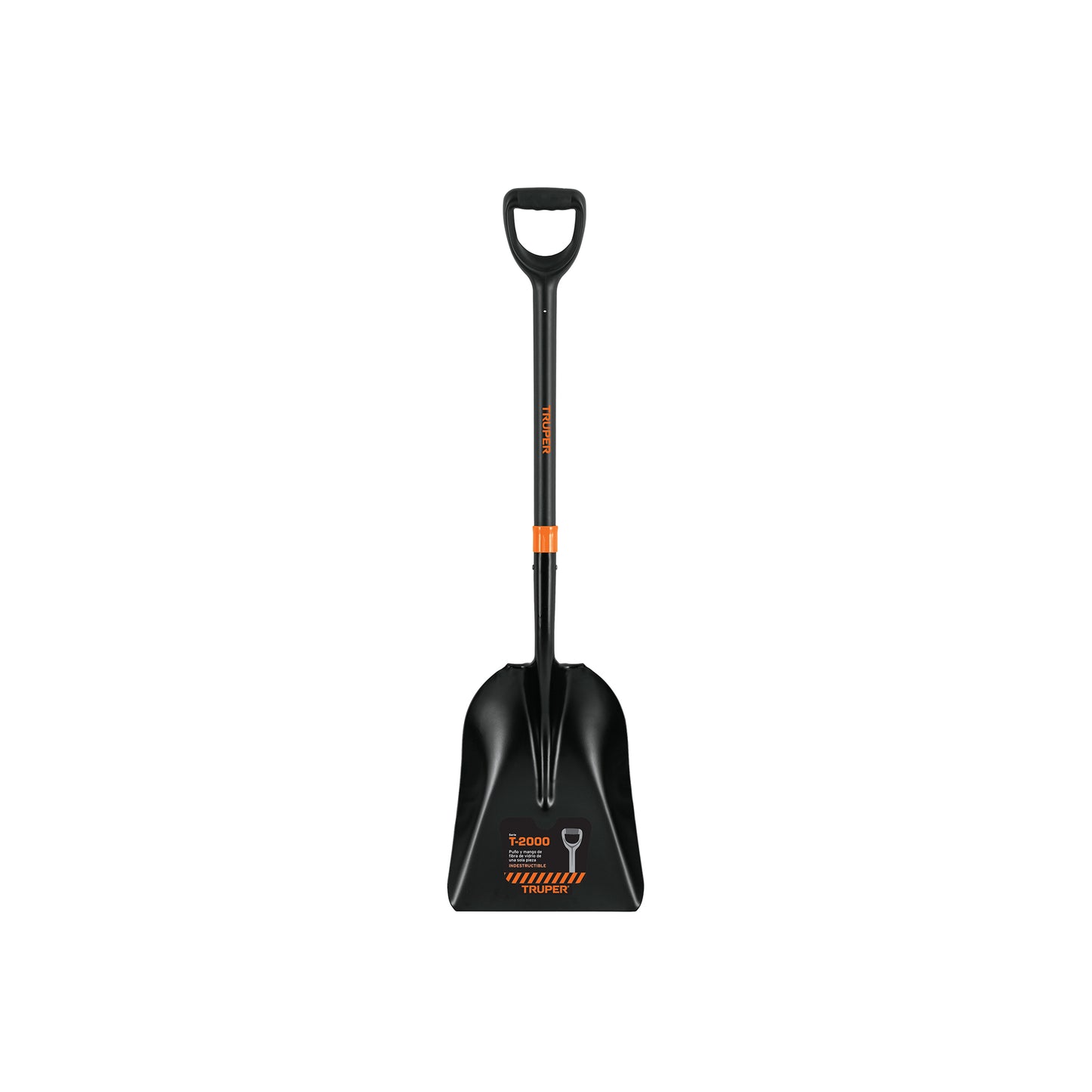 Pala carbonera T-2000, puño 'Y' mango fibra de vidrio Truper