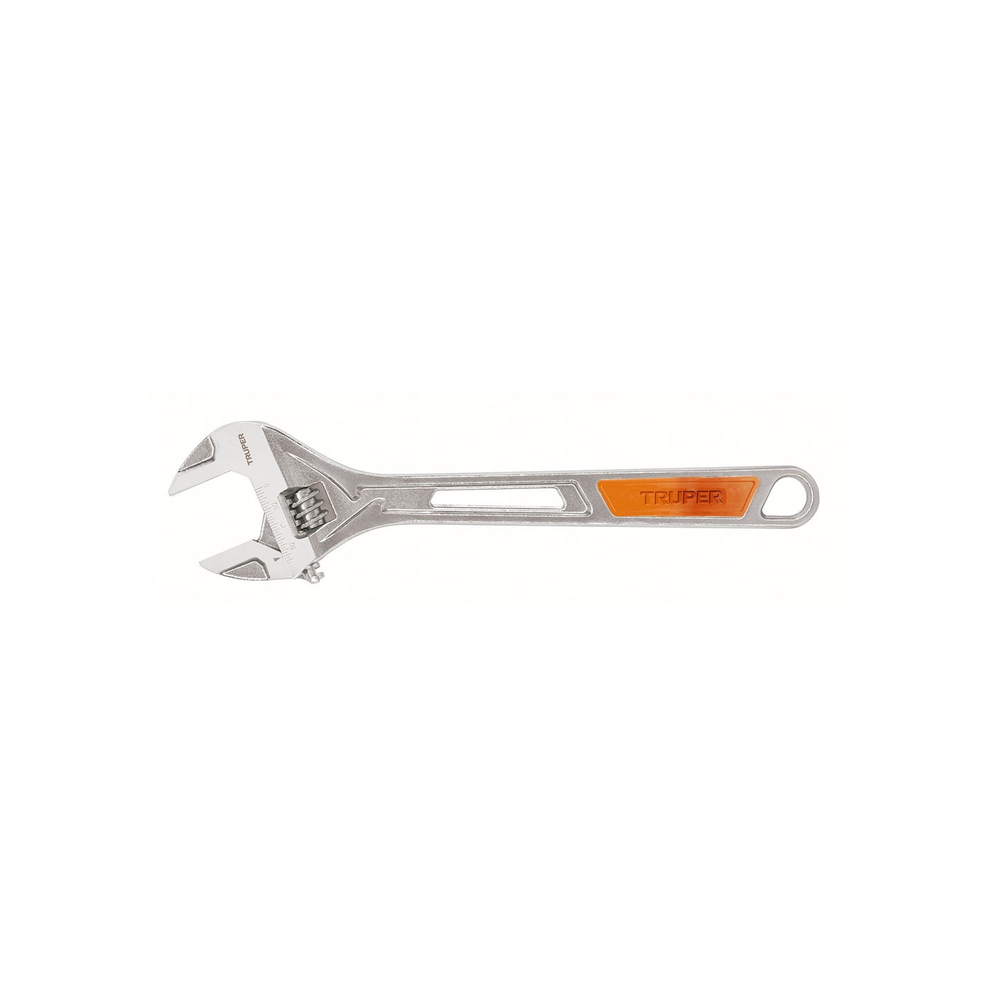 Llave ajustable (perico) 15' cromada mango de PVC, Truper
