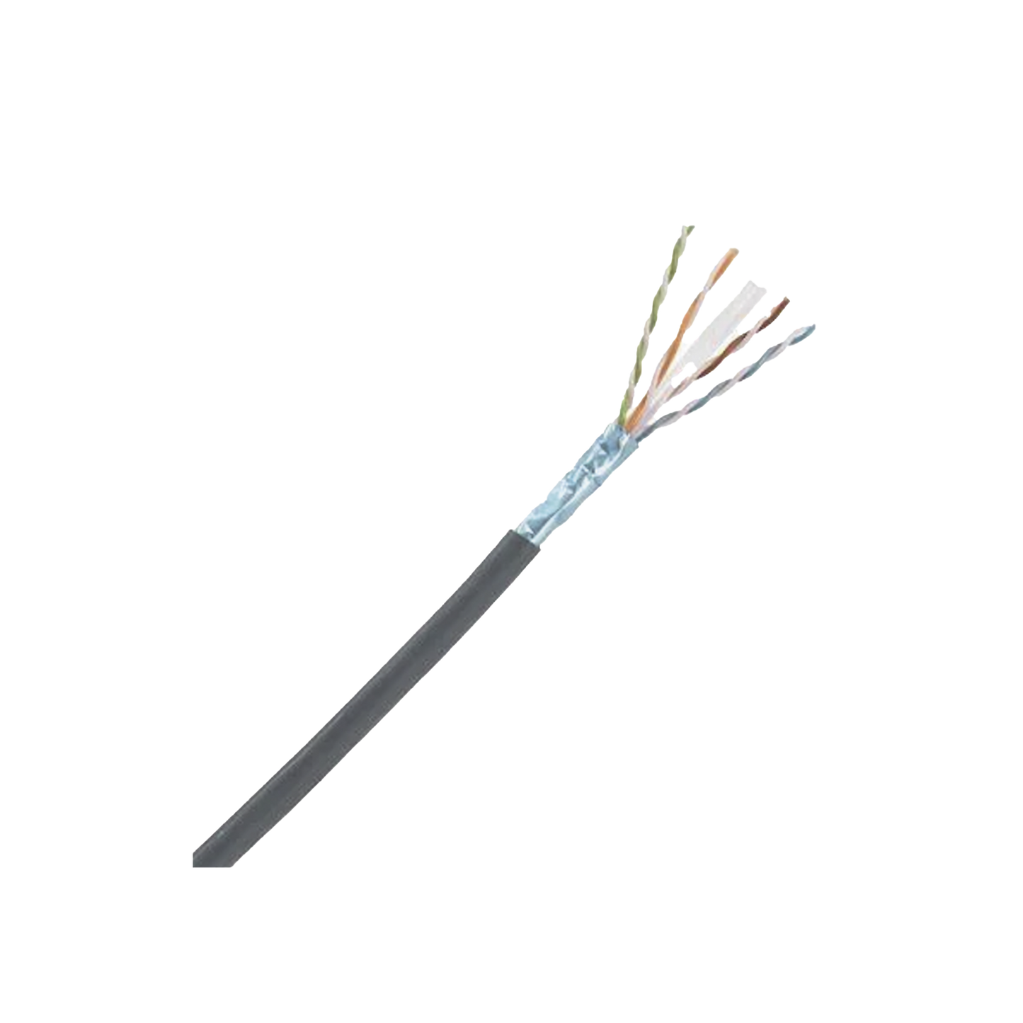 Bobina de Cable Blindado F/UTP de 4 Pares, Cat6A, Soporte de Aplicaciones 10GBase-T, LSZH (Libre de Gases T�xicos), Color Negro, Para Interior, 305 Metros (1000 Pies)