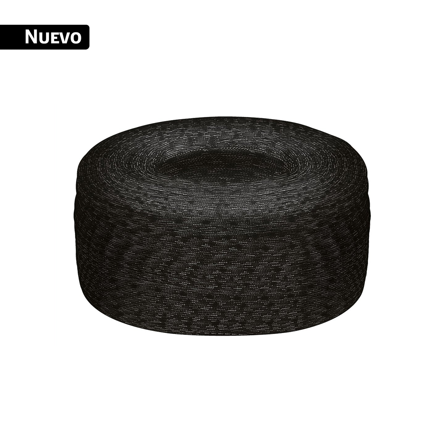 Piola de nylon paracord de 4mm, rollo, negro, 1kg, Fiero