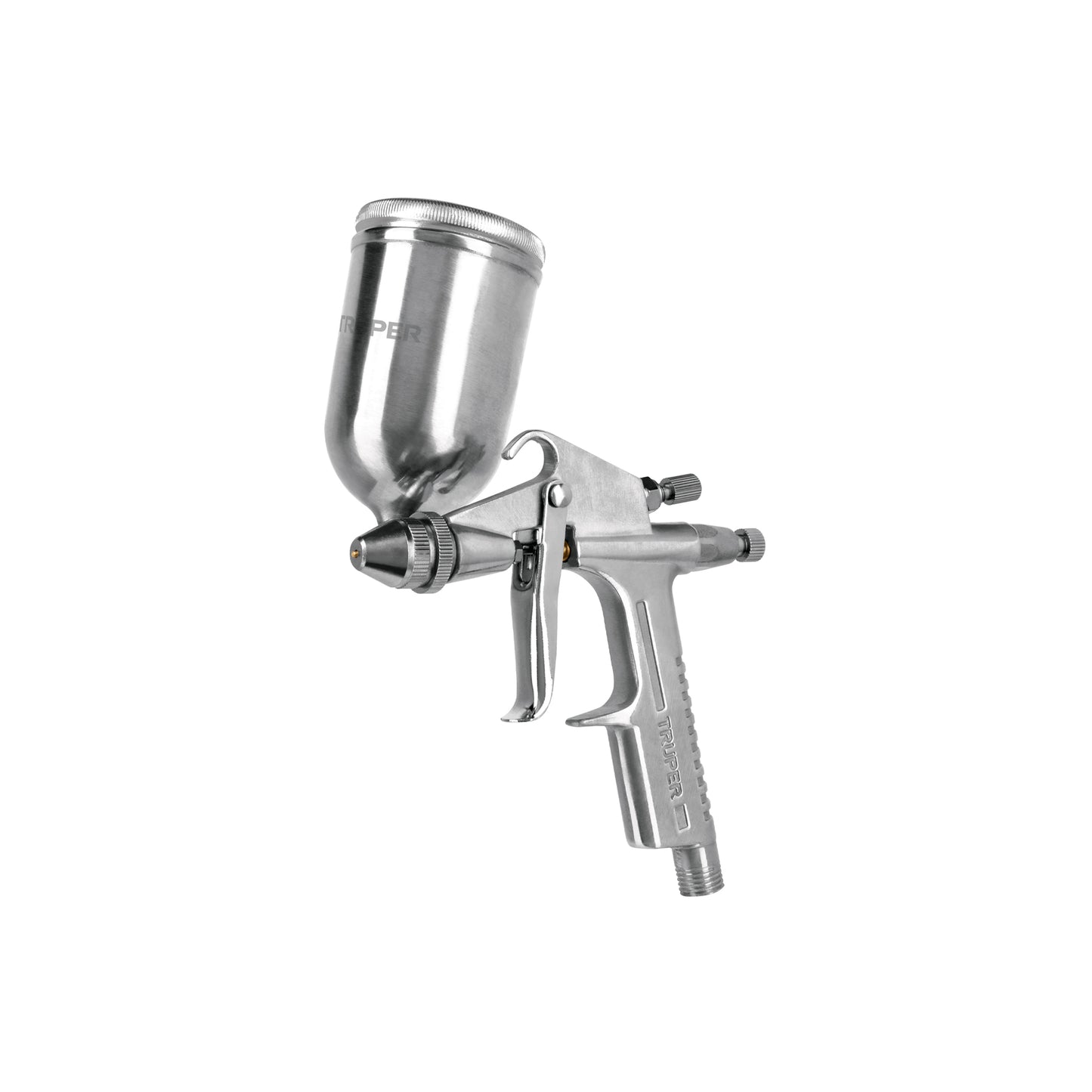 Pistola compacta p/retoque LVMP vaso alum, 0.5 mm, Truper