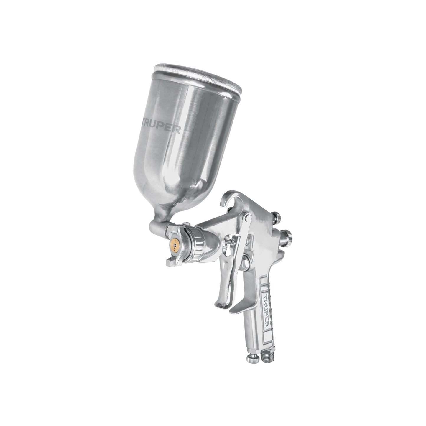 Pistola p/pintar gravedad LVMP vaso aluminio, 1.7 mm, Truper