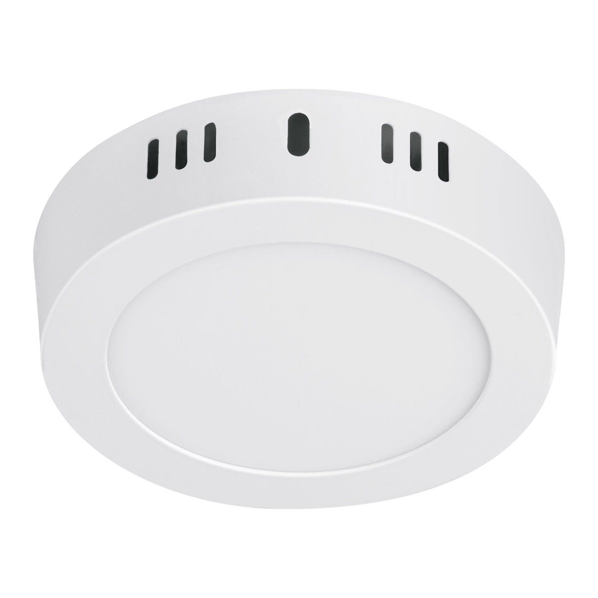 Luminario LED tipo plafón 6 W, redondo, luz de día, blanco