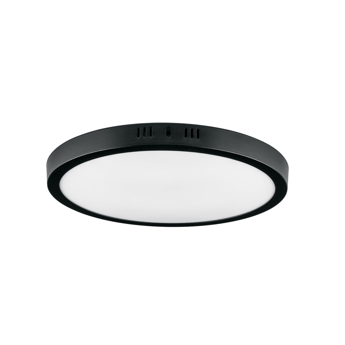 Luminario LED tipo plafón 24 W, redondo, luz de día, negro