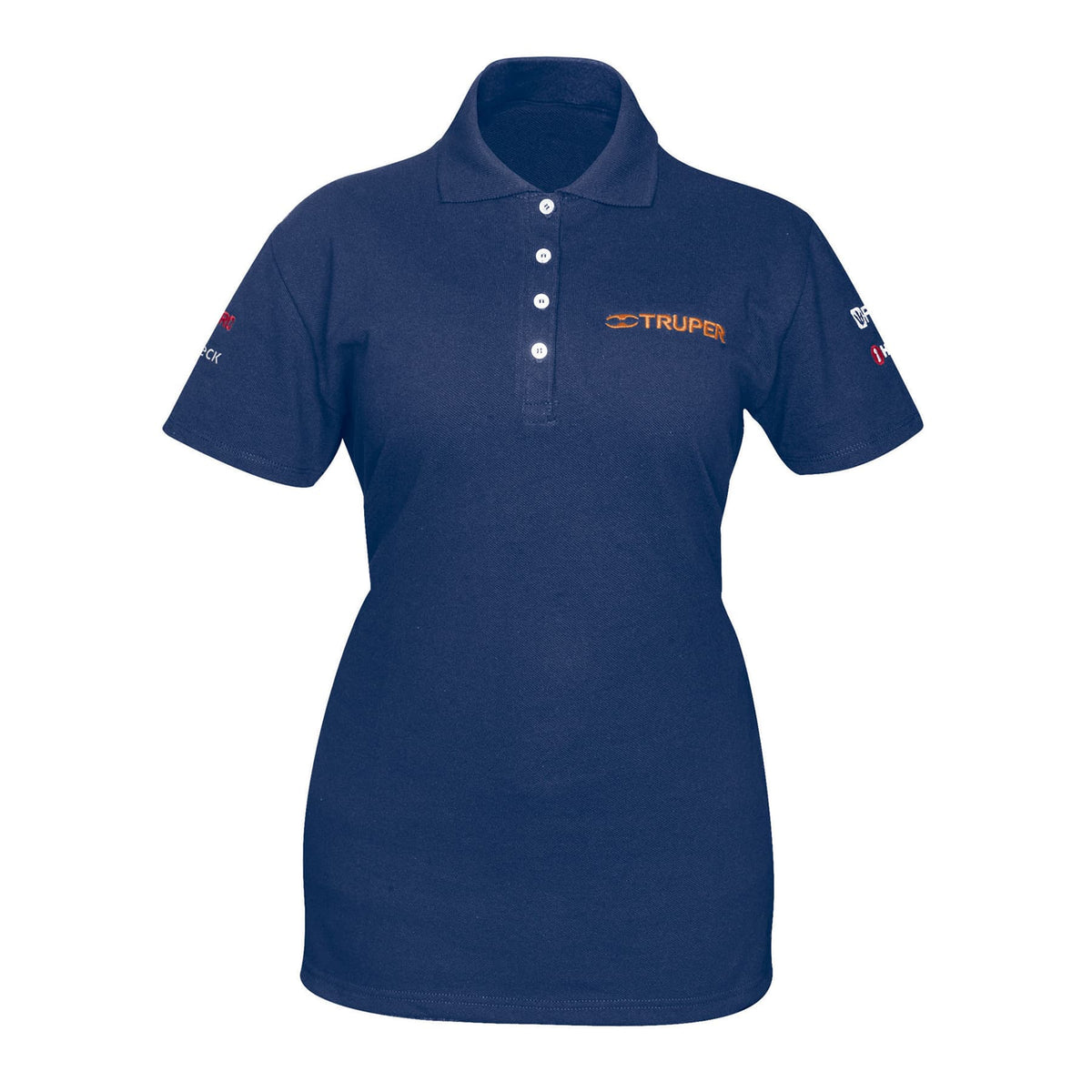 Playera polo para mujer, azul, CH, Truper