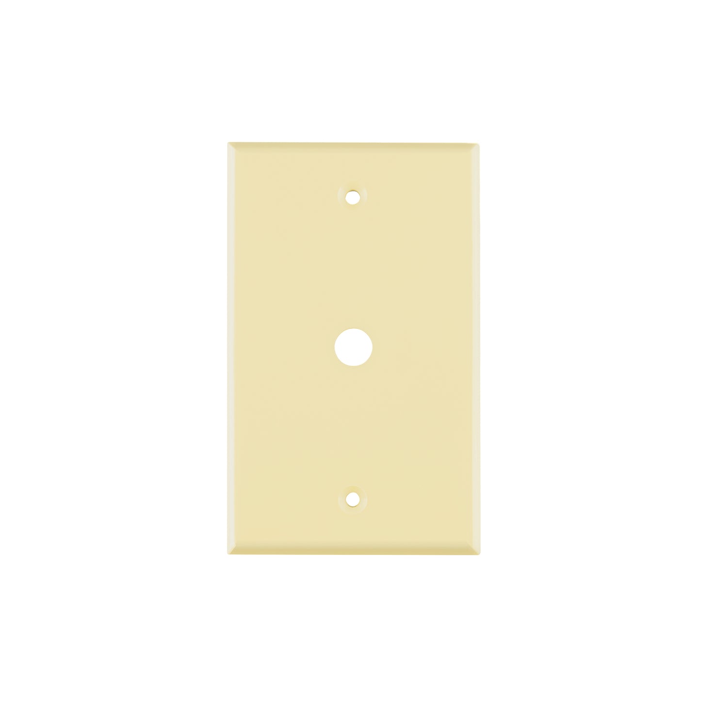 Placa de ABS pasacable, Standard, marfil, Volteck