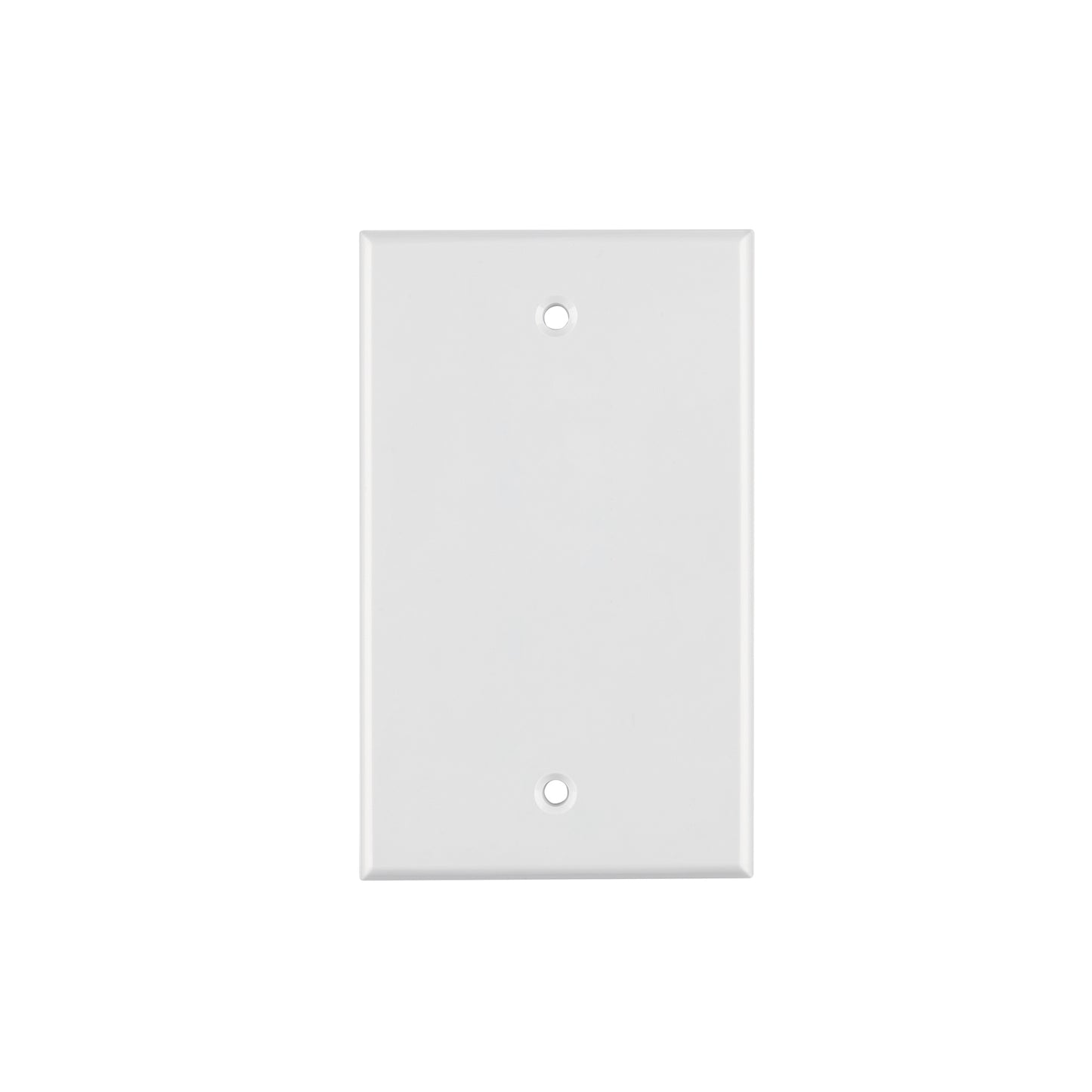 Placa de ABS ciega, Standard, blanco, Volteck