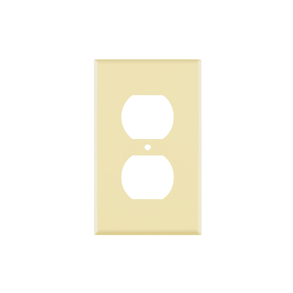 Placa de ABS dúplex, Standard, marfil, Volteck