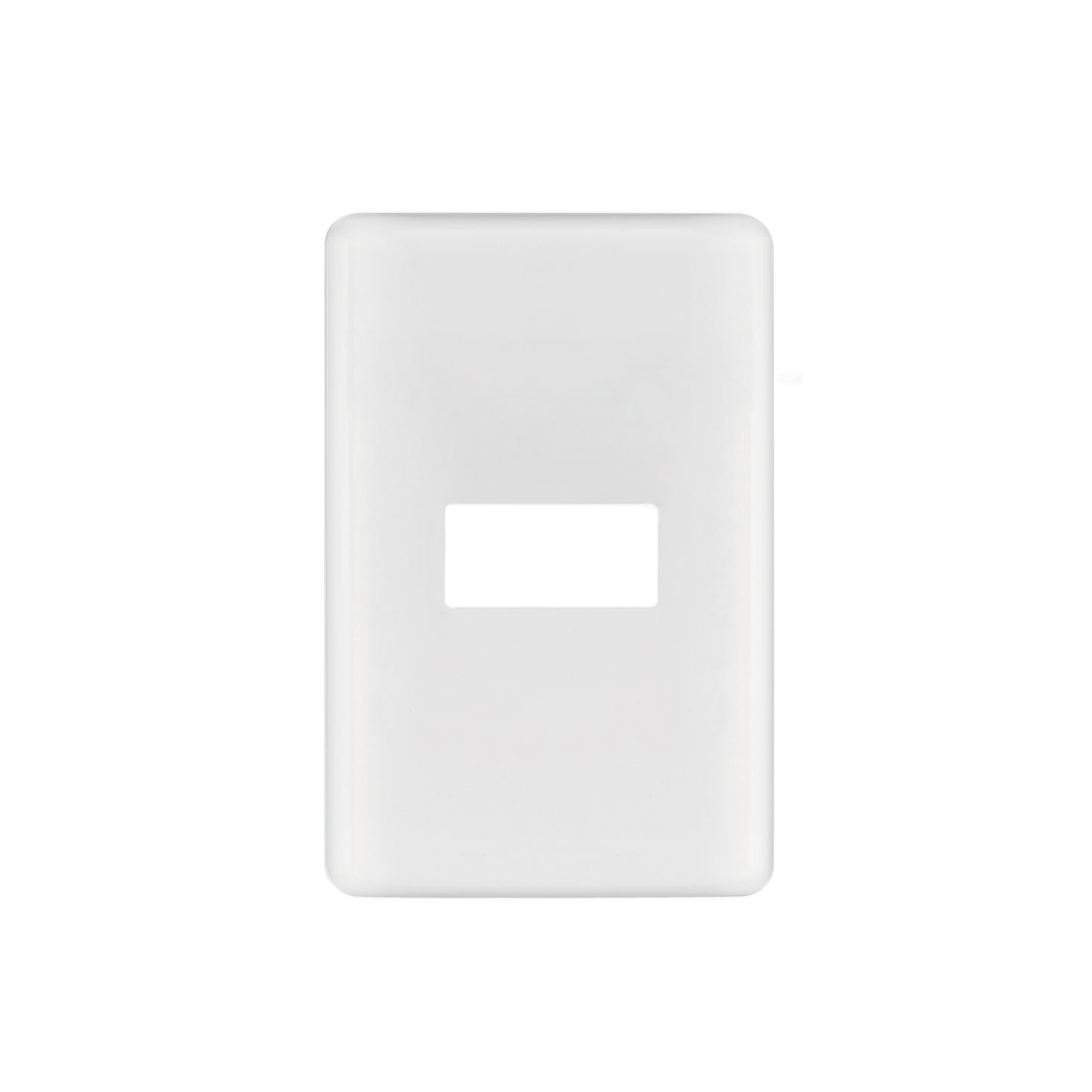 Placa 1 módulo de ABS, blanca, Volteck Basic