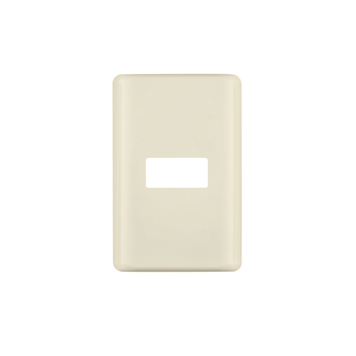 Placa 1 módulo, marfil, línea Volteck Basic