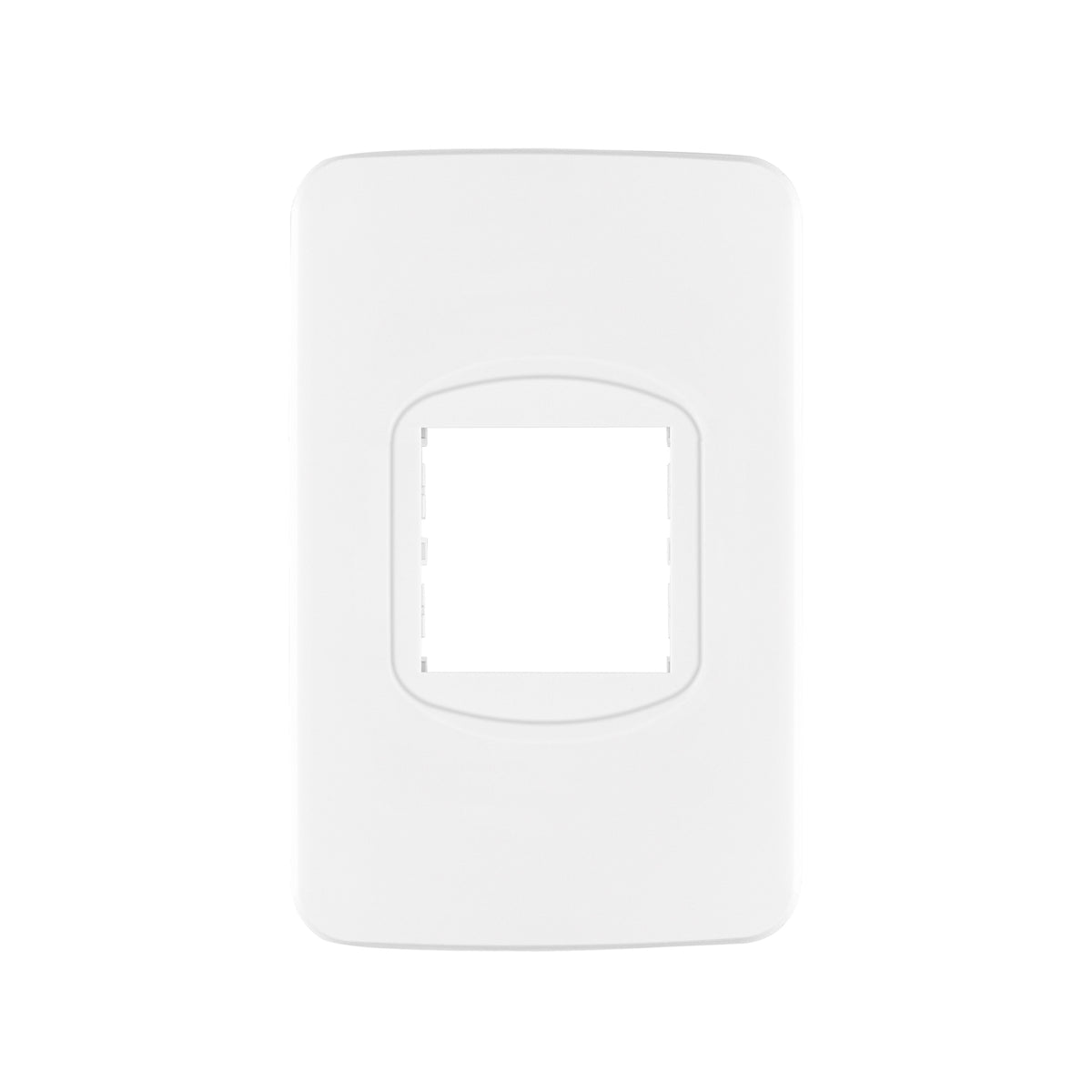 Placa de 1 ventana 1.5 módulos, línea Toledo, Basic