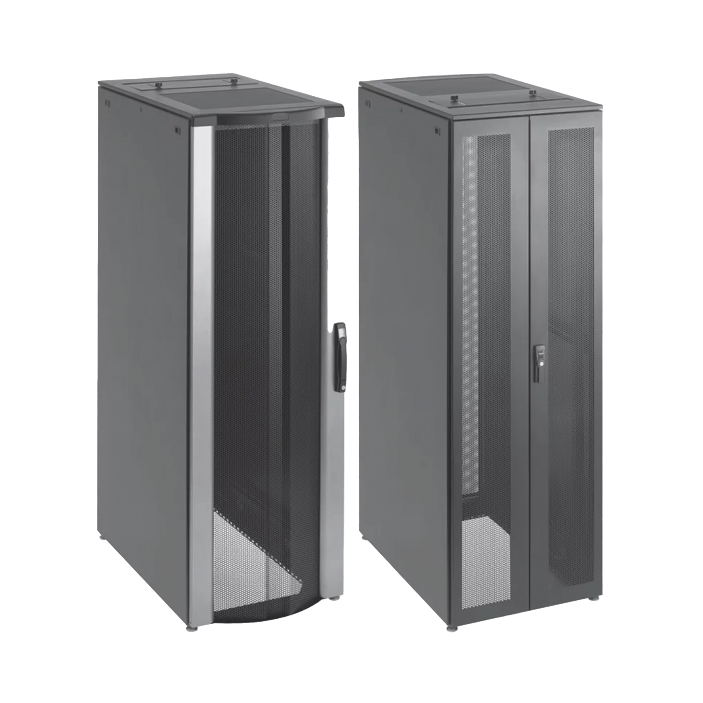 Gabinete de Telecomunicaciones de 42 UR ProLine FloTek, 600 mm de Ancho, 1000 mm de Profundidad, Color Negro