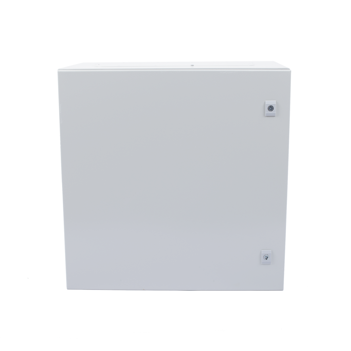 Gabinete de Acero IP66 Uso en Intemperie (600 x 600 x 300 mm) con Placa Trasera Interior Metálica y Compuerta Inferior Atornillable (Incluye Chapa y Llave T).