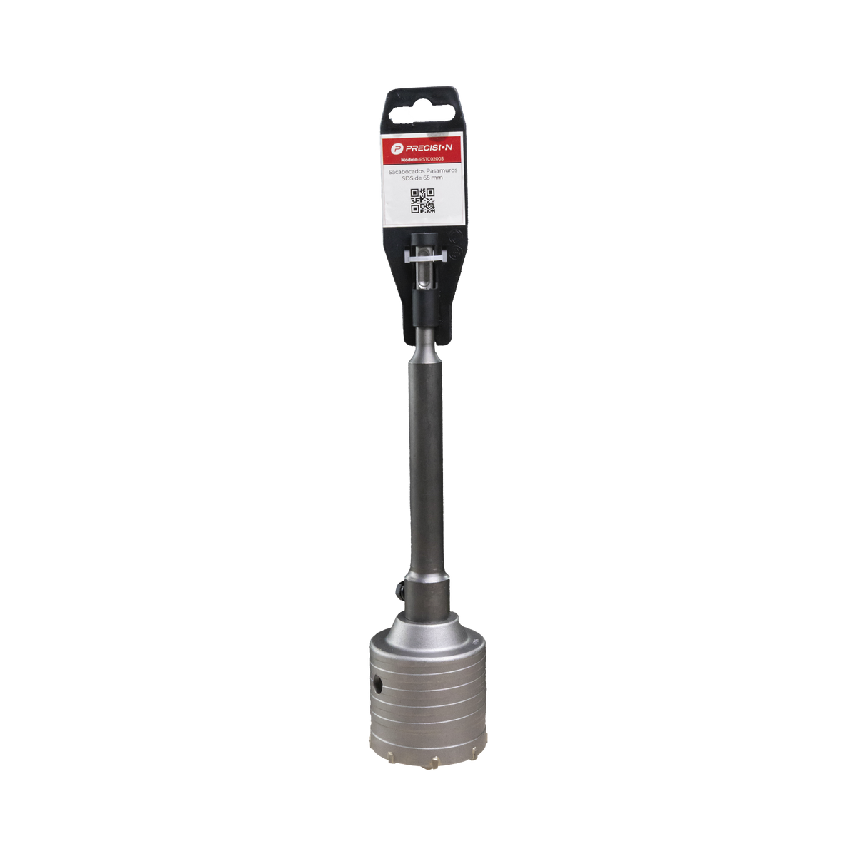 Broca Pasamuros SDS, Sacabocado para Concreto de 65mm con Extensión de 220mm