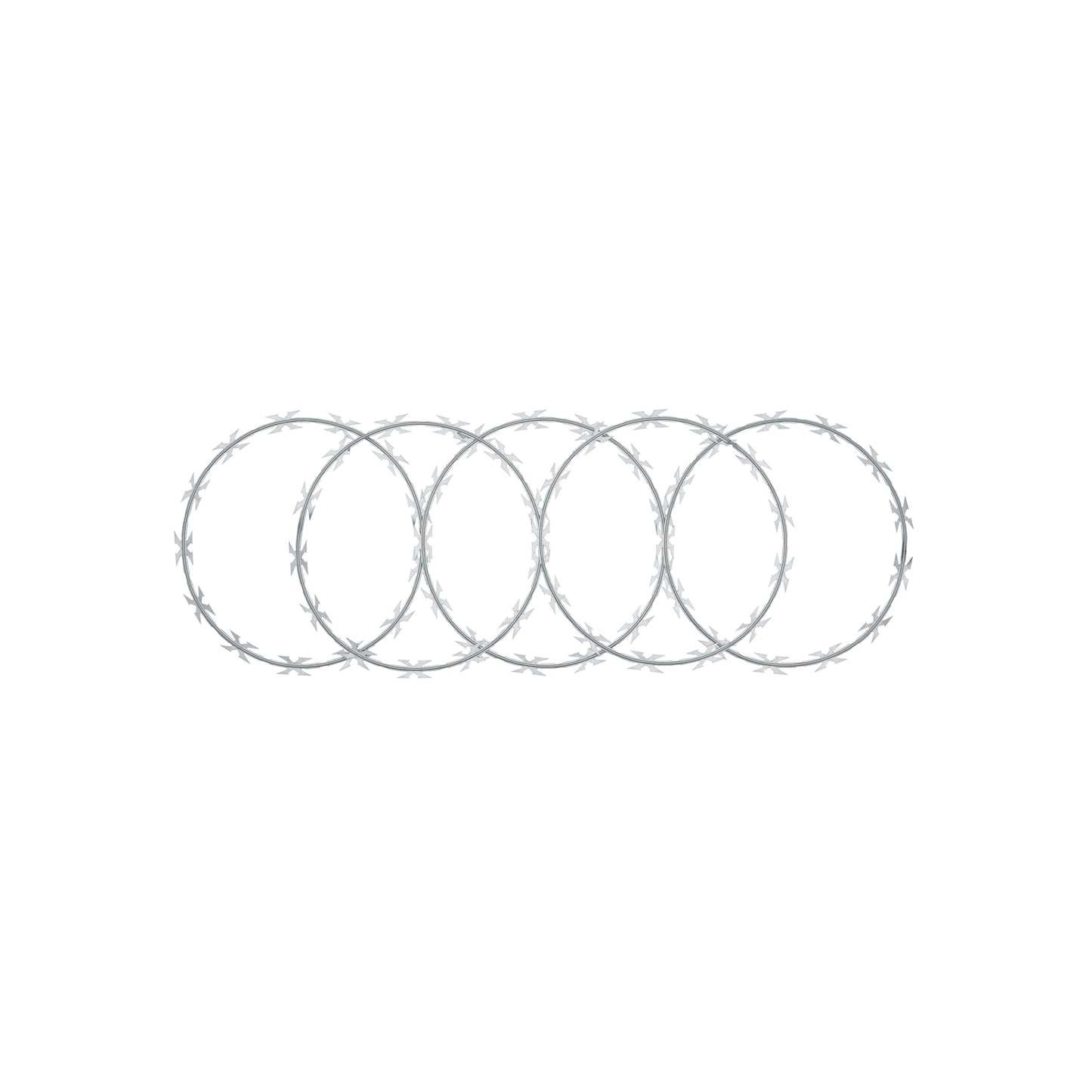 Rollo concertina máxima seguridad, 45cm diámetro x 8m, FIERO