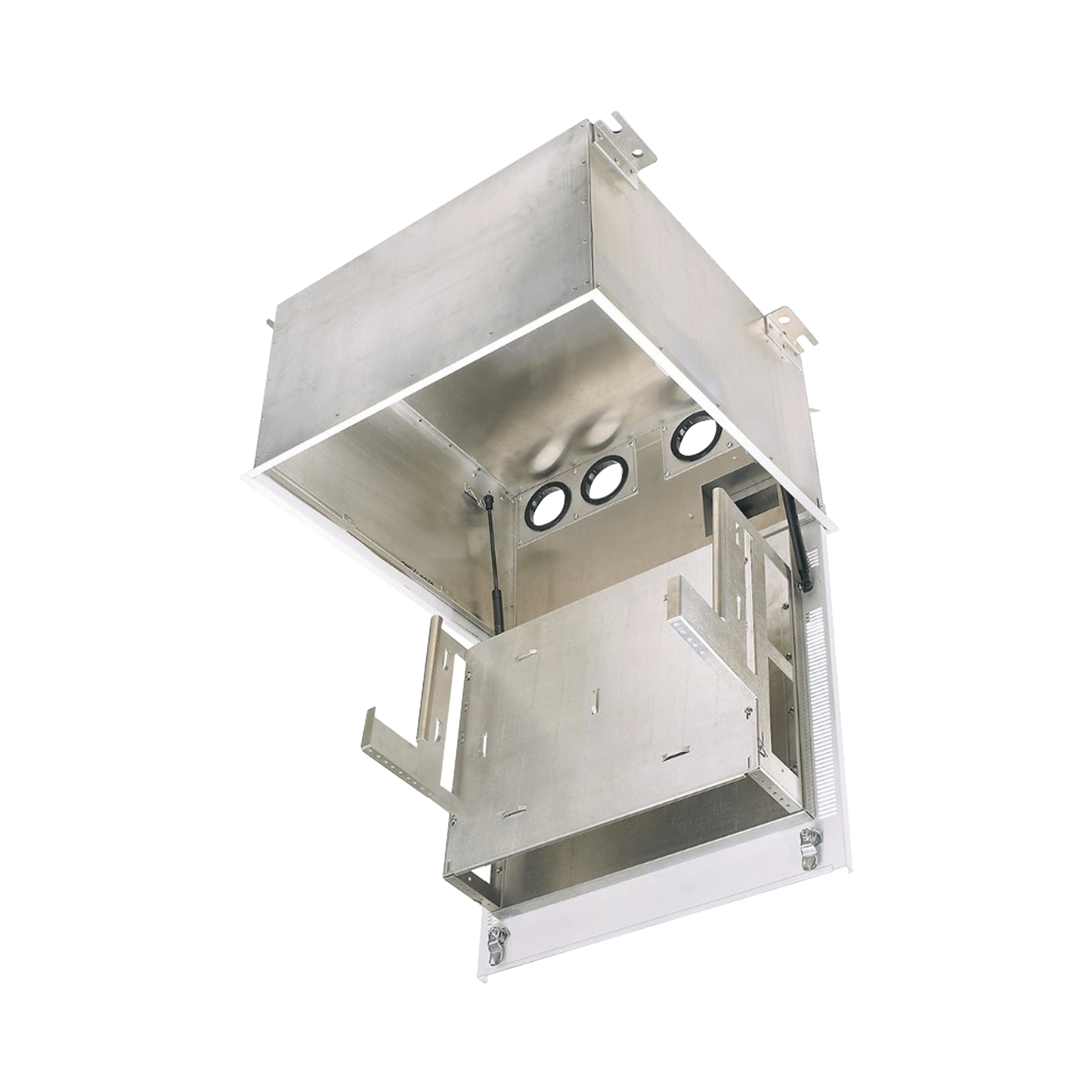 Gabinete de Techo PanZone Premium / 8 UR / Equipo Pasivo / Paneles de Parcheo / Organizador Horizontal / Acceso Frontal / UL2043 Plenum