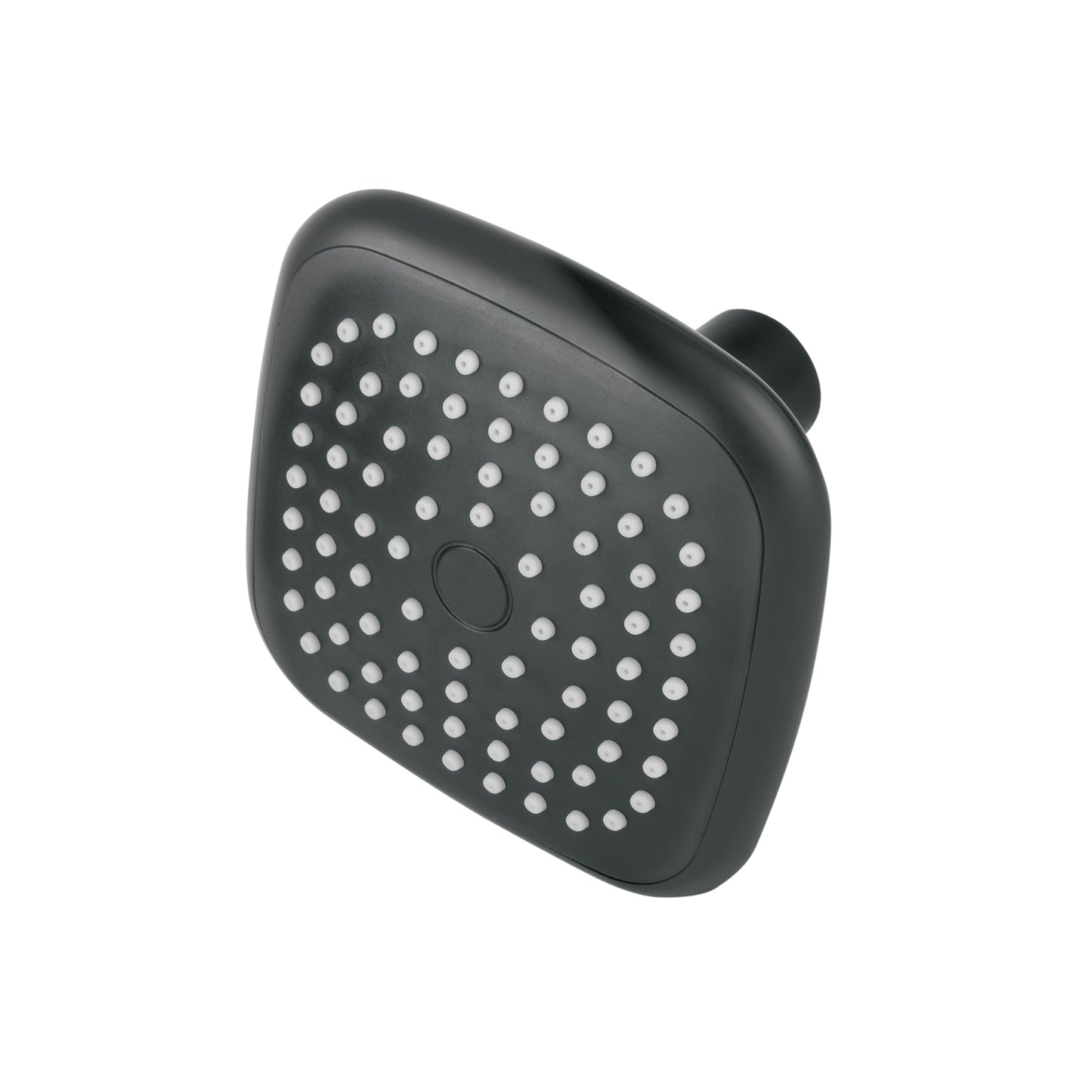 Regadera cuadrada de ABS 3-3/4' sin brazo, negro, Basic