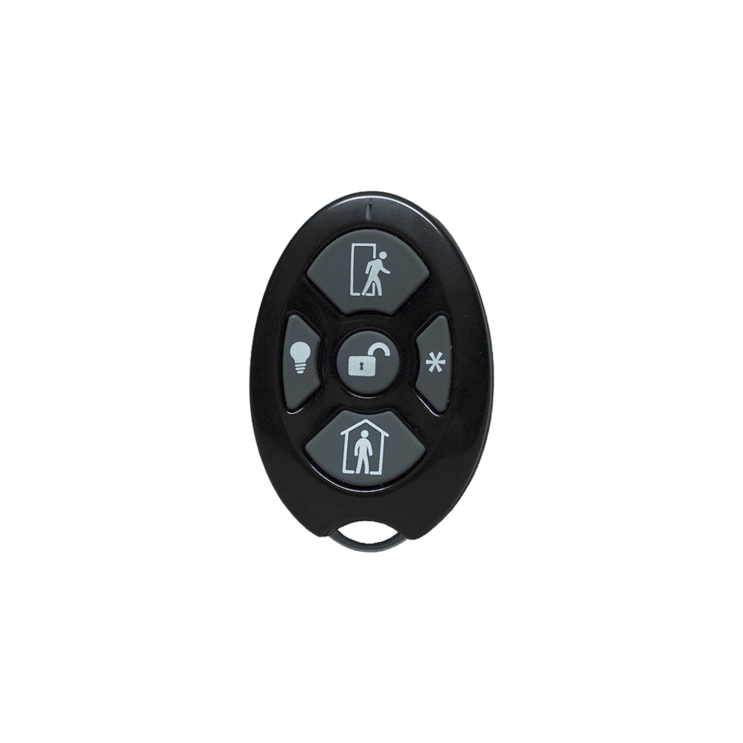 ALULA - Control Remoto de Seguridad Cinco Botones / Compatible con Automatización del Hogar / Encriptación Inalámbrica / Indicador de Batería Baja